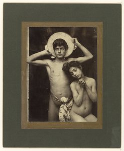 Naked Boy and Girl by Baron Wilhelm von Gloeden
