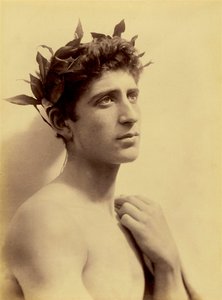 Study of a Boy Wearing a Wreath, Sicily, c.1898 by Baron Wilhelm von Gloeden