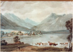 Lake Schliersee by Wilhelm von Kobell