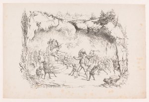 Gabriel Grub Punished by Goblins (Series: Art Album by W. P. van Geldorp) by Wilhelmus Petrus van Geldorp