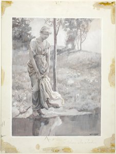 By a Clear Pool, Wherein She Passionately Saw Herself by Will Hicock Low