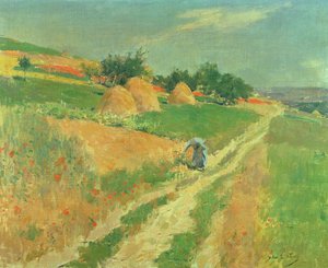 Picking Wild Flowers by Willard Leroy Metcalf