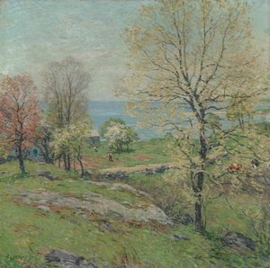 The Budding Oak by Willard Leroy Metcalf