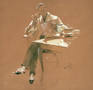 The Professor by Willard Leroy Metcalf