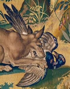 Dog Killing a Bird by Willem (after) Tons