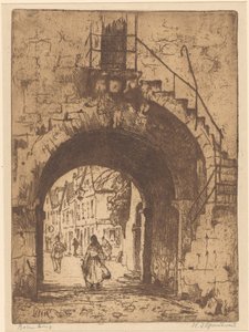 Rothenburg by Willem Adrianus Grondhout (signed by artist)