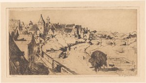 Ulm by Willem Adrianus Grondhout (signed by artist)
