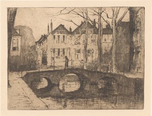 Smidswater in The Hague by Willem Adrianus Grondhout