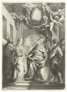 Saint Gregory the Great with Four Other Saints by Willem Basse