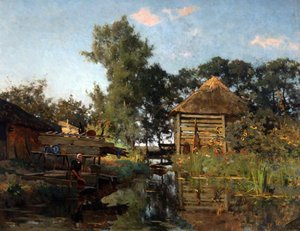 A Washerwoman by Willem Bastiaan Tholen