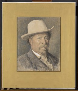 Portrait of the Painter Gerardus Johannes Roermeester (1844-1936) by Willem Bastiaan Tholen