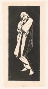 Woman with Child by Willem Bernardus IJzerdraat (signed by artist)