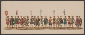 Delft Parade of 1862, Fifth Group by Willem Bernardus IJzerdraat