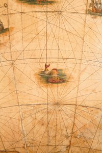 (Detail) of a Sea Monster from a Terrestrial Globe, 1645-48