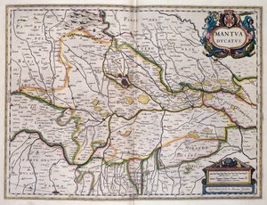 Duchy of Mantua, map by Willem Blaeu, Italy by Willem Blaeu