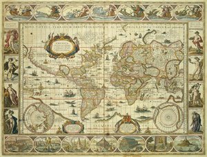 Nova Orbis Geographica ac Totius Terrarum Hydrographica by Willem Blaeu