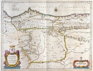 Spanish Province Asturias, Castile and León, including the towns of Oviedo, Leon, Santander, Valladolid, in 