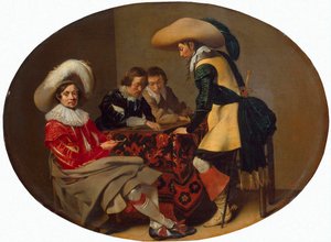 Tric-Trac Players by Willem Cornelisz Duyster