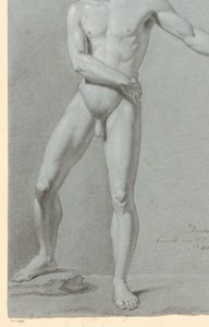 Standing Male Nude, Front View (3rd Prize 1810) by Willem Grebner