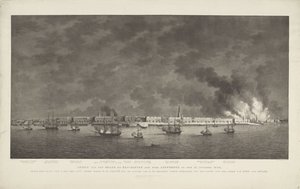View of the Fire and Bombardment of the City of Antwerp on October 27, 1830, under the Command of Lt. Gen. Baron D.H. Chassé by Willem Hendrik Hoogkamer