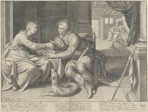 Esau Sells His Birthright to Jacob by Willem Isaacsz. van Swanenburg