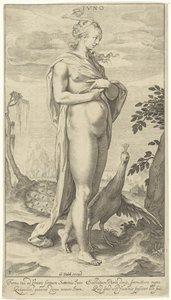 Juno with Peacock by Willem Isaacsz. van Swanenburg