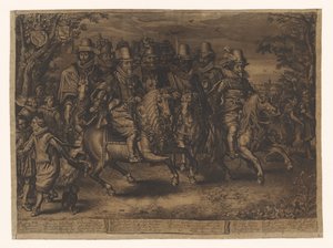 Procession of the Six Princes of the House of Orange-Nassau by Willem Jacobsz Delff