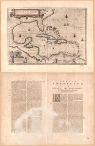 American Islands in the North Ocean with Adjacent Lands by Willem Janszoon Blaeu