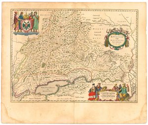 Map of Russia From: Theatrum Orbis Terrarum by Willem Janszoon Blaeu