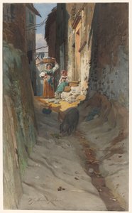 View of a Small Street in Rocca di Papa