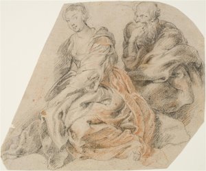 A Young Woman and an Old Man