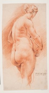 Woman Seen from Behind, Half Turned to the Right