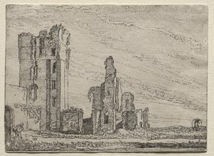 Ruins of the Castle Huys Te Kleef near Haarlem