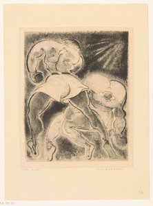Two Boxing Men by Willem Retera (signed by artist)