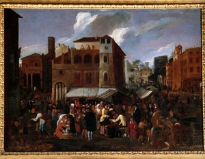 Market Scene by Willem Reuter