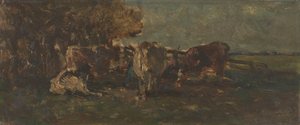 The Milk Bend by Willem Roelofs (I) (signed by artist)