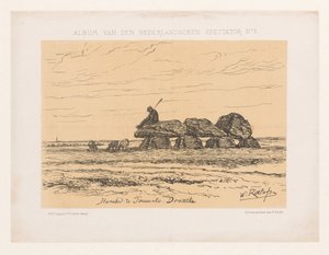 Dolmen at Tynaarlo in Drenthe (Album of the Dutch Spectator No 3) by Willem Roelofs (I)