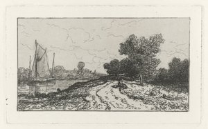 Country Road along a Canal