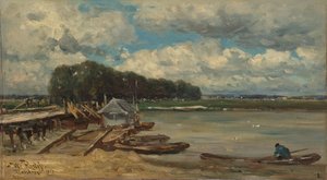 The Bridge over the IJssel near Doesburg by Willem Roelofs