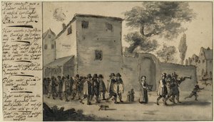 Procession at a Christening in Nantes by Willem Schellinks