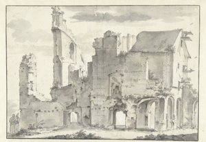 Ruins of Rijnsburg Abbey by Willem Schellinks