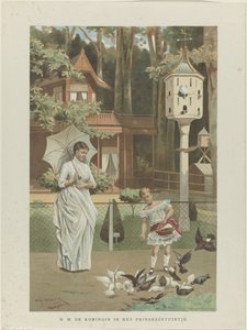 Portrait of Emma, Queen Regent of the Netherlands, and Wilhelmina, Queen of the Netherlands