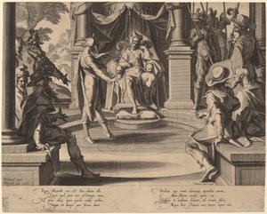 Alexander the Great Seated in Justice