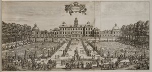 Drottningholm Palace and Garden from the South by Willem Swidde