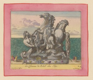 Statue of the Horses of the Sun Attended by Two Tritons