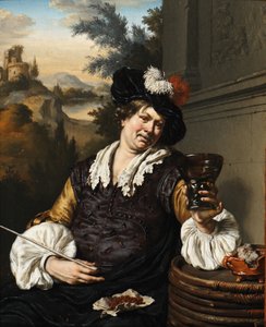 Seated Man Holding a Berkemeier and Pipe