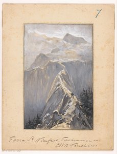 Boy Walking on a Mountain Path