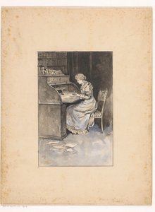 Writing Woman by Ludwig Willem Reymert Wenckebach