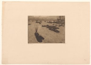 Boats on the Thames in London by Willem Witsen (signed by artist)