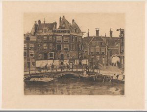 View of the Beurspleintje in Amsterdam